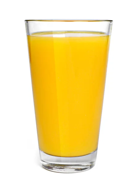 Fresh Orange Juice Drinking Glass Top View Healthy Fruit Juice Stock Image