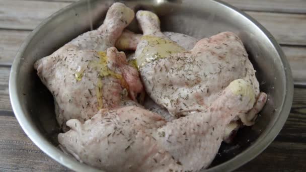 Pollo Curry Plato — Vídeos de Stock