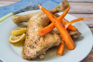 Havuç ile tavuk bacağı