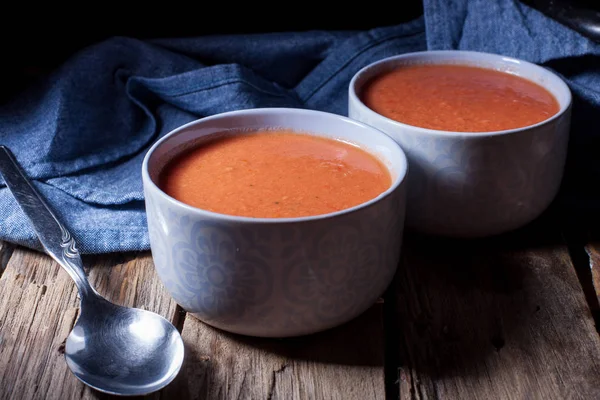 Sopa fría de tomate — Foto de Stock