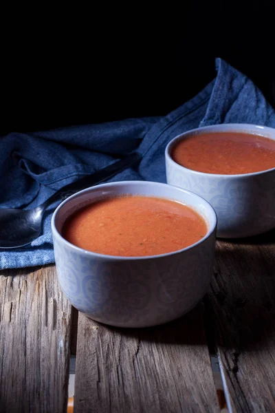 Sopa fría de tomate — Foto de Stock