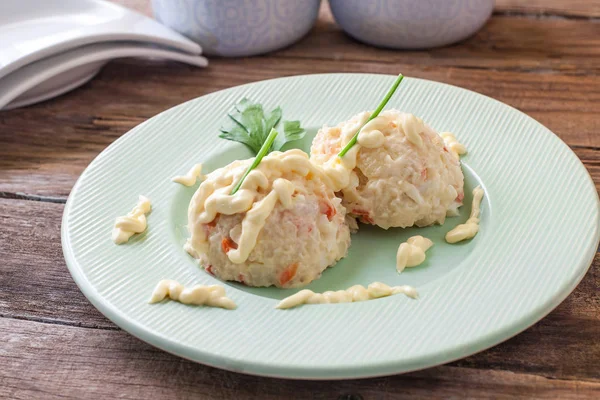 Salade de pommes de terre fraîches — Photo