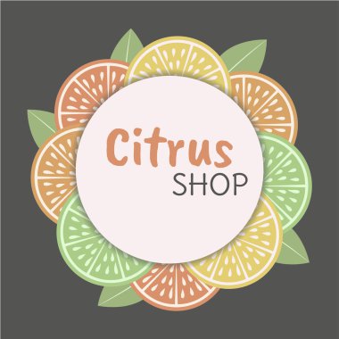 Narenciye kavramı şablonu. Retro style.Organic kavramı. İşaret panoları, ŞA dekorasyon, etiket, Etiketler, kartları, poster, afiş ve diğer tasarım projeleri için mükemmel. Vector.Eps 10