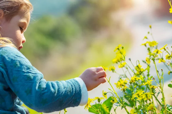 Bambino felice alla scoperta del mondo — Foto Stock