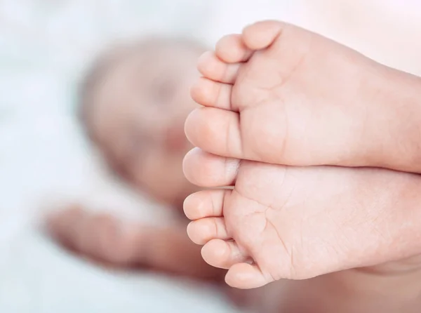 Bedårande barnets fötter — Stockfoto