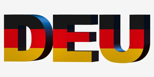 Στάνταρ Χώρα Κωδικός Γράμματα Συντομογραφία Standart Κώδικας Γερμανία — Φωτογραφία Αρχείου
