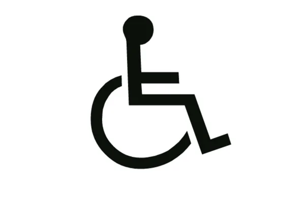Символ Предназначенный Инвалидов Инвалидов Иллюстрация Вектор Лицензионные Стоковые Изображения