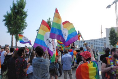 Salerno, Güney İtalya, 26 Mayıs 2018, Gay Pride olay: eşcinsel gurur Salerno.