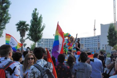Salerno, Güney İtalya, 26 Mayıs 2018, Gay Pride olay: eşcinsel gurur Salerno.