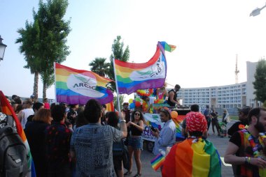 Salerno, Güney İtalya, 26 Mayıs 2018, Gay Pride olay: eşcinsel gurur Salerno.