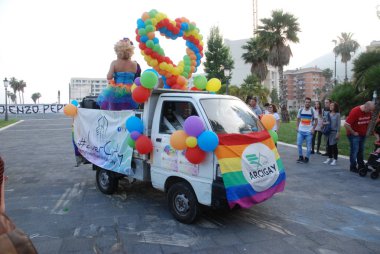 Salerno, Güney İtalya, 26 Mayıs 2018, Gay Pride olay: eşcinsel gurur Salerno.