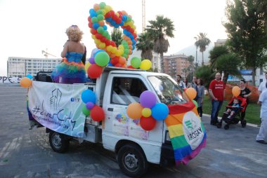 Salerno, Güney İtalya, 26 Mayıs 2018, Gay Pride olay: eşcinsel gurur Salerno.