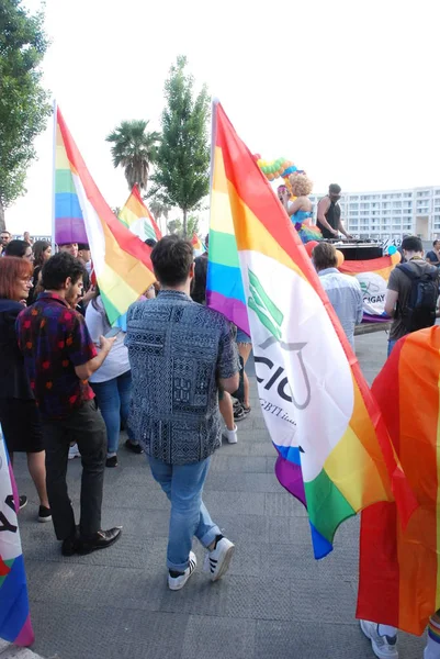Salerno Włochy Południowe Maja 2018 Gay Pride Zdarzenia Gay Pride — Zdjęcie stockowe