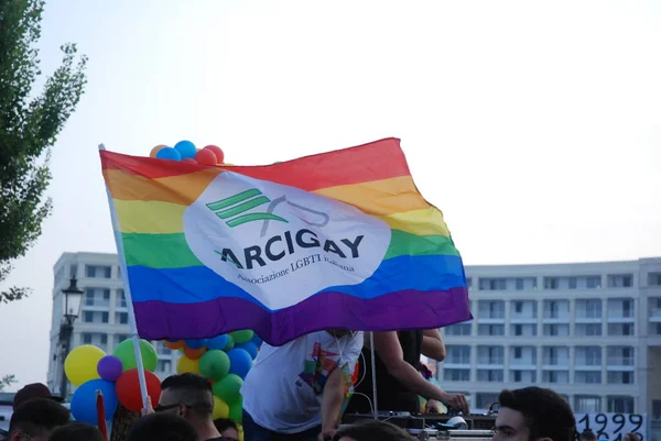 Salerno Itália Sul Maio 2018 Gay Pride Event Gay Pride — Fotografia de Stock