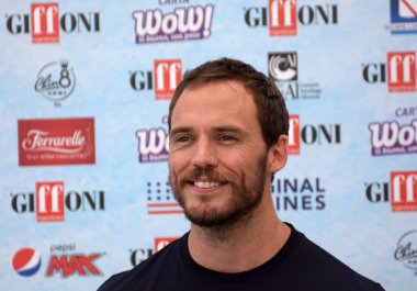Giffoni Valle Piana, Sa, İtalya - 23 Temmuz 2018: Sam Claflin, Giffoni Film Festivali 2018 - üzerinde 23 Temmuz 2018 Giffoni Valle Piana, İtalya 