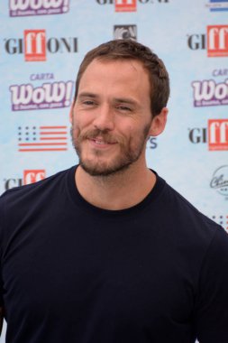 Giffoni Valle Piana, Sa, İtalya - 23 Temmuz 2018: Sam Claflin, Giffoni Film Festivali 2018 - üzerinde 23 Temmuz 2018 Giffoni Valle Piana, İtalya 