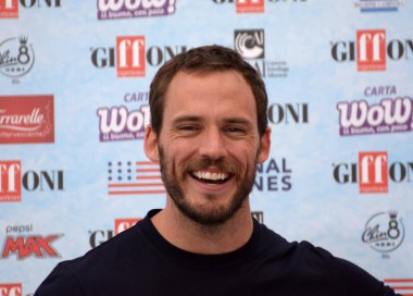Giffoni Valle Piana, Sa, İtalya - 23 Temmuz 2018: Sam Claflin, Giffoni Film Festivali 2018 - üzerinde 23 Temmuz 2018 Giffoni Valle Piana, İtalya 