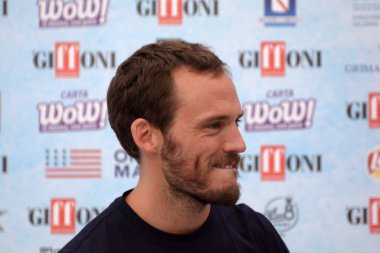 Giffoni Valle Piana, Sa, İtalya - 23 Temmuz 2018: Sam Claflin, Giffoni Film Festivali 2018 - üzerinde 23 Temmuz 2018 Giffoni Valle Piana, İtalya 