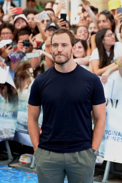 Giffoni Valle Piana, Sa, İtalya - 23 Temmuz 2018: Sam Claflin, Giffoni Film Festivali 2018 - üzerinde 23 Temmuz 2018 Giffoni Valle Piana, İtalya 