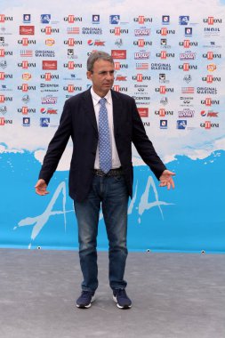 Giffoni Valle Piana, Sa, İtalya - 23 Temmuz 2018: Bakanı Sergio Costa adlı Giffoni Film Festivali 2018 - üzerinde 23 Temmuz 2018 Giffoni Valle Piana, İtalya 