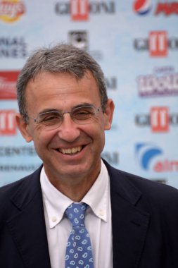 Giffoni Valle Piana, Sa, İtalya - 23 Temmuz 2018: Bakanı Sergio Costa adlı Giffoni Film Festivali 2018 - üzerinde 23 Temmuz 2018 Giffoni Valle Piana, İtalya 