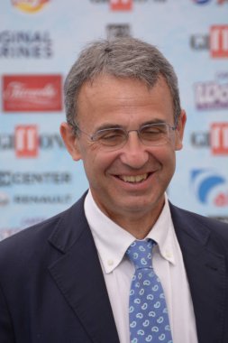 Giffoni Valle Piana, Sa, İtalya - 23 Temmuz 2018: Bakanı Sergio Costa adlı Giffoni Film Festivali 2018 - üzerinde 23 Temmuz 2018 Giffoni Valle Piana, İtalya 
