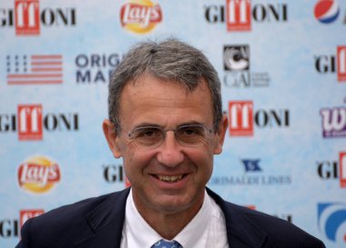 Giffoni Valle Piana, Sa, İtalya - 23 Temmuz 2018: Bakanı Sergio Costa adlı Giffoni Film Festivali 2018 - üzerinde 23 Temmuz 2018 Giffoni Valle Piana, İtalya 