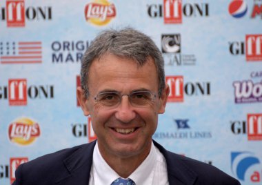 Giffoni Valle Piana, Sa, İtalya - 23 Temmuz 2018: Bakanı Sergio Costa adlı Giffoni Film Festivali 2018 - üzerinde 23 Temmuz 2018 Giffoni Valle Piana, İtalya 