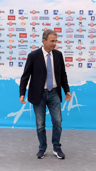 Giffoni Valle Piana Włochy Lipca 2018 Minister Sergio Costa Giffoni — Zdjęcie stockowe