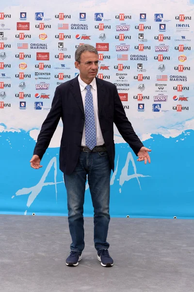 Giffoni Valle Piana, Sa, İtalya - 23 Temmuz 2018: Bakanı Sergio Costa adlı Giffoni Film Festivali 2018 - üzerinde 23 Temmuz 2018 Giffoni Valle Piana, İtalya 