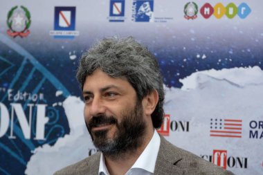 Giffoni Valle Piana, Sa, İtalya - 23 Temmuz 2018: Roberto Fico, Giffoni Film Festivali 2018 - üzerinde 23 Temmuz 2018 Giffoni Valle Piana, İtalya