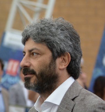 Giffoni Valle Piana, Sa, İtalya - 23 Temmuz 2018: Roberto Fico, Giffoni Film Festivali 2018 - üzerinde 23 Temmuz 2018 Giffoni Valle Piana, İtalya