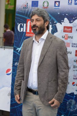 Giffoni Valle Piana, Sa, İtalya - 23 Temmuz 2018: Roberto Fico, Giffoni Film Festivali 2018 - üzerinde 23 Temmuz 2018 Giffoni Valle Piana, İtalya