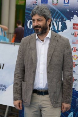Giffoni Valle Piana, Sa, İtalya - 23 Temmuz 2018: Roberto Fico, Giffoni Film Festivali 2018 - üzerinde 23 Temmuz 2018 Giffoni Valle Piana, İtalya