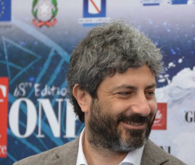 Giffoni Valle Piana, Sa, İtalya - 23 Temmuz 2018: Roberto Fico, Giffoni Film Festivali 2018 - üzerinde 23 Temmuz 2018 Giffoni Valle Piana, İtalya