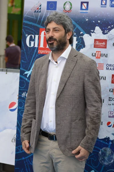 Giffoni Valle Piana, Sa, İtalya - 23 Temmuz 2018: Roberto Fico, Giffoni Film Festivali 2018 - üzerinde 23 Temmuz 2018 Giffoni Valle Piana, İtalya
