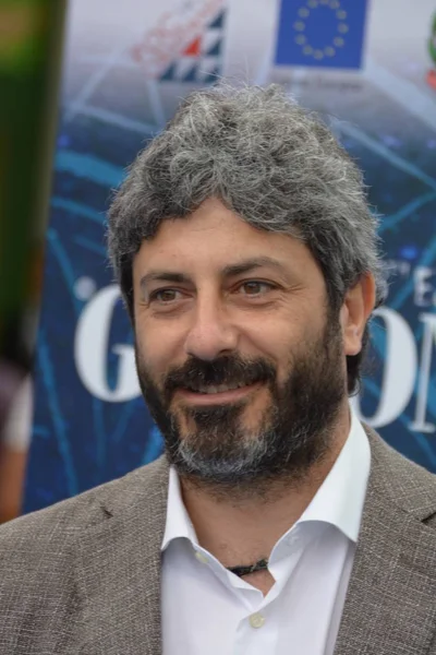 Giffoni Valle Piana, Sa, İtalya - 23 Temmuz 2018: Roberto Fico, Giffoni Film Festivali 2018 - üzerinde 23 Temmuz 2018 Giffoni Valle Piana, İtalya