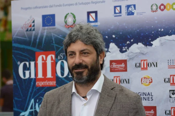 Giffoni Valle Piana, Sa, İtalya - 23 Temmuz 2018: Roberto Fico, Giffoni Film Festivali 2018 - üzerinde 23 Temmuz 2018 Giffoni Valle Piana, İtalya