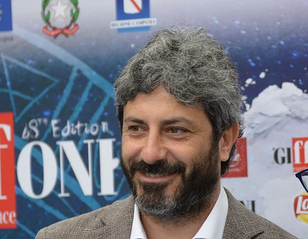 Giffoni Valle Piana, Sa, İtalya - 23 Temmuz 2018: Roberto Fico, Giffoni Film Festivali 2018 - üzerinde 23 Temmuz 2018 Giffoni Valle Piana, İtalya