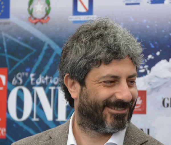 Giffoni Valle Piana, Sa, İtalya - 23 Temmuz 2018: Roberto Fico, Giffoni Film Festivali 2018 - üzerinde 23 Temmuz 2018 Giffoni Valle Piana, İtalya