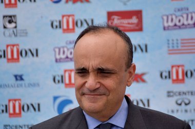 Giffoni Valle Piana, Sa, İtalya - 28 Temmuz 2018: Alberto Bonisoli, Giffoni Film Festivali 2018 - üzerinde 28 Temmuz 2018 Giffoni Valle Piana, İtalya