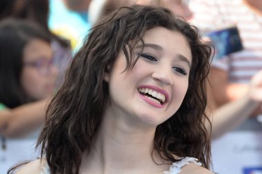 Giffoni Valle Piana, Sa, İtalya - 24 Temmuz 2018: Chiara Francia adlı Giffoni Film Festivali 2018 - üzerinde 24 Temmuz 2018 Giffoni Valle Piana, İtalya