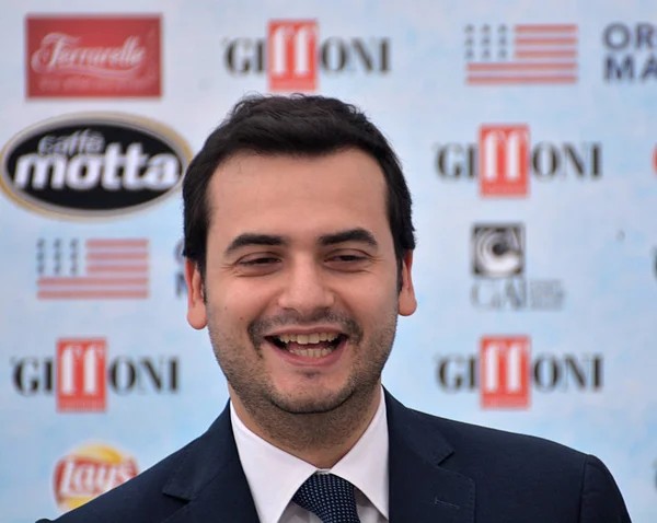 Giffoni Valle Piana, Sa, İtalya - 27 Temmuz 2018: Carlo Sibilia, Giffoni Film Festivali 2018 - üzerinde 27 Temmuz 2018 Giffoni Valle Piana, İtalya