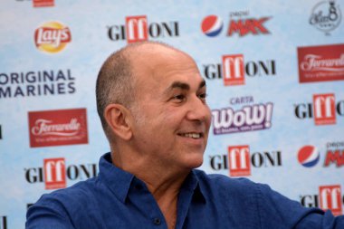 Giffoni Valle Piana, Sa, İtalya - 21 Temmuz 2018: Ferzan Özpetek, Giffoni Film Festivali 2018 - üzerinde 21 Temmuz 2018 Giffoni Valle Piana, İtalya 