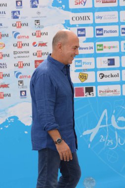 Giffoni Valle Piana, Sa, İtalya - 21 Temmuz 2018: Ferzan Özpetek, Giffoni Film Festivali 2018 - üzerinde 21 Temmuz 2018 Giffoni Valle Piana, İtalya 