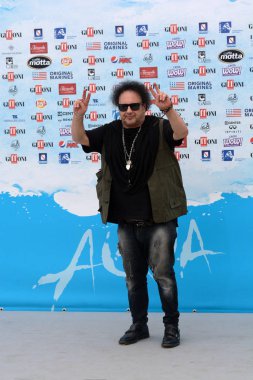 Giffoni Valle Piana, Sa, İtalya - 28 Temmuz 2018: Enzo Avitabile, Giffoni Film Festivali 2018 - üzerinde 28 Temmuz 2018 Giffoni Valle Piana, İtalya 