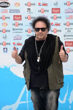 Giffoni Valle Piana, Sa, İtalya - 28 Temmuz 2018: Enzo Avitabile, Giffoni Film Festivali 2018 - üzerinde 28 Temmuz 2018 Giffoni Valle Piana, İtalya 