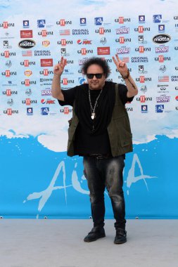 Giffoni Valle Piana, Sa, İtalya - 28 Temmuz 2018: Enzo Avitabile, Giffoni Film Festivali 2018 - üzerinde 28 Temmuz 2018 Giffoni Valle Piana, İtalya 