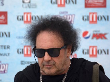 Giffoni Valle Piana, Sa, İtalya - 28 Temmuz 2018: Enzo Avitabile, Giffoni Film Festivali 2018 - üzerinde 28 Temmuz 2018 Giffoni Valle Piana, İtalya 