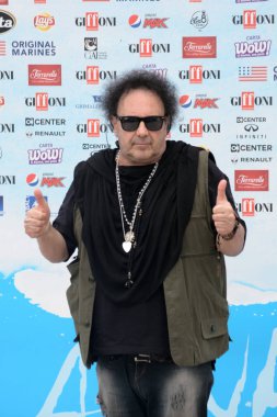 Giffoni Valle Piana, Sa, İtalya - 28 Temmuz 2018: Enzo Avitabile, Giffoni Film Festivali 2018 - üzerinde 28 Temmuz 2018 Giffoni Valle Piana, İtalya 